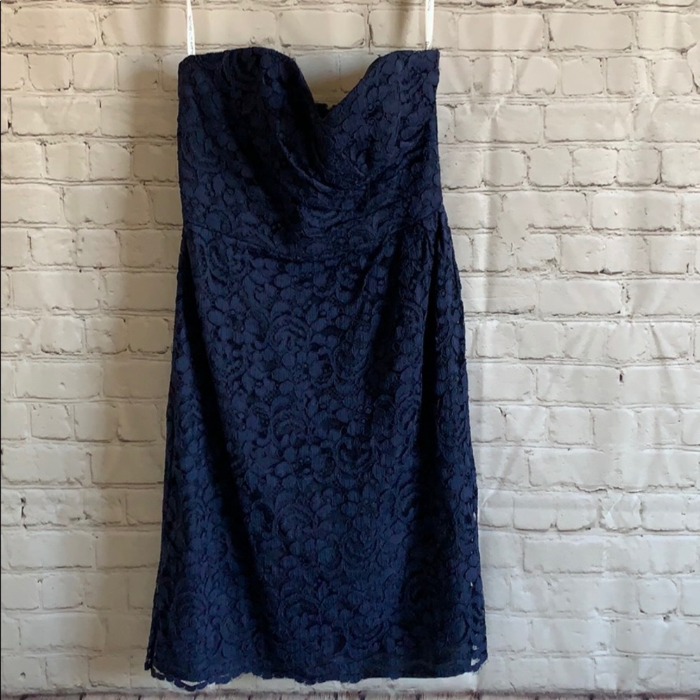 David’s Bridal Strapless Dress